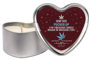 Hemp Seed Valentine '26 Candle Trio Includes: 1 of each: XOXO 1.75oz, Lip Locked 1.75oz, Pucker Up 1.75oz