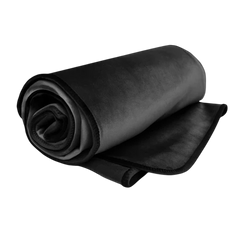 Fascinator Lush Throw Black Microvelvet - King Size