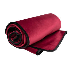 Fascinator Lush Throw Merlot Microvelvet - King Size