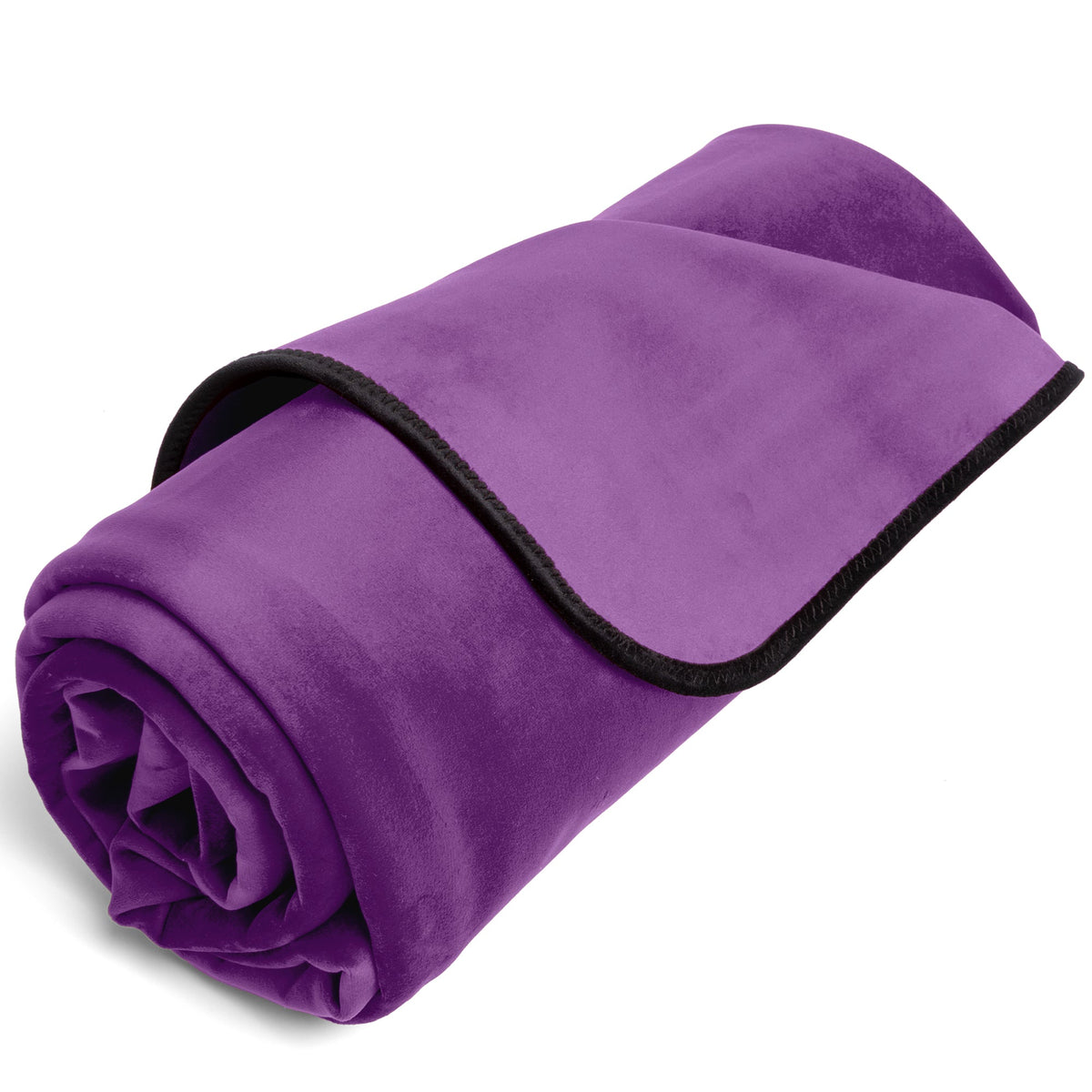 FASCINATOR THROW PURPLE VELVISH - TRAVEL SIZE
