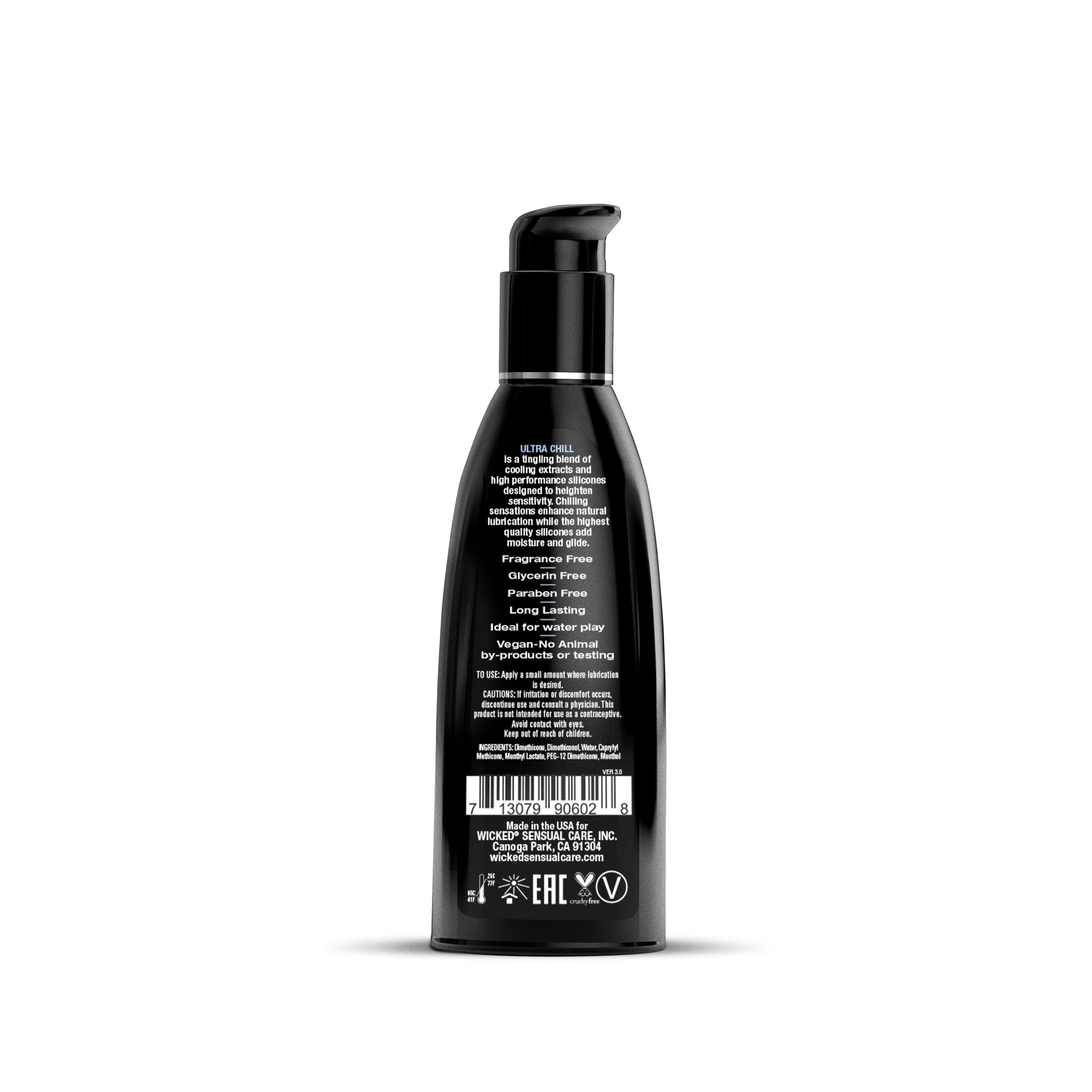 Ultra Chill Silicone Lube 2oz