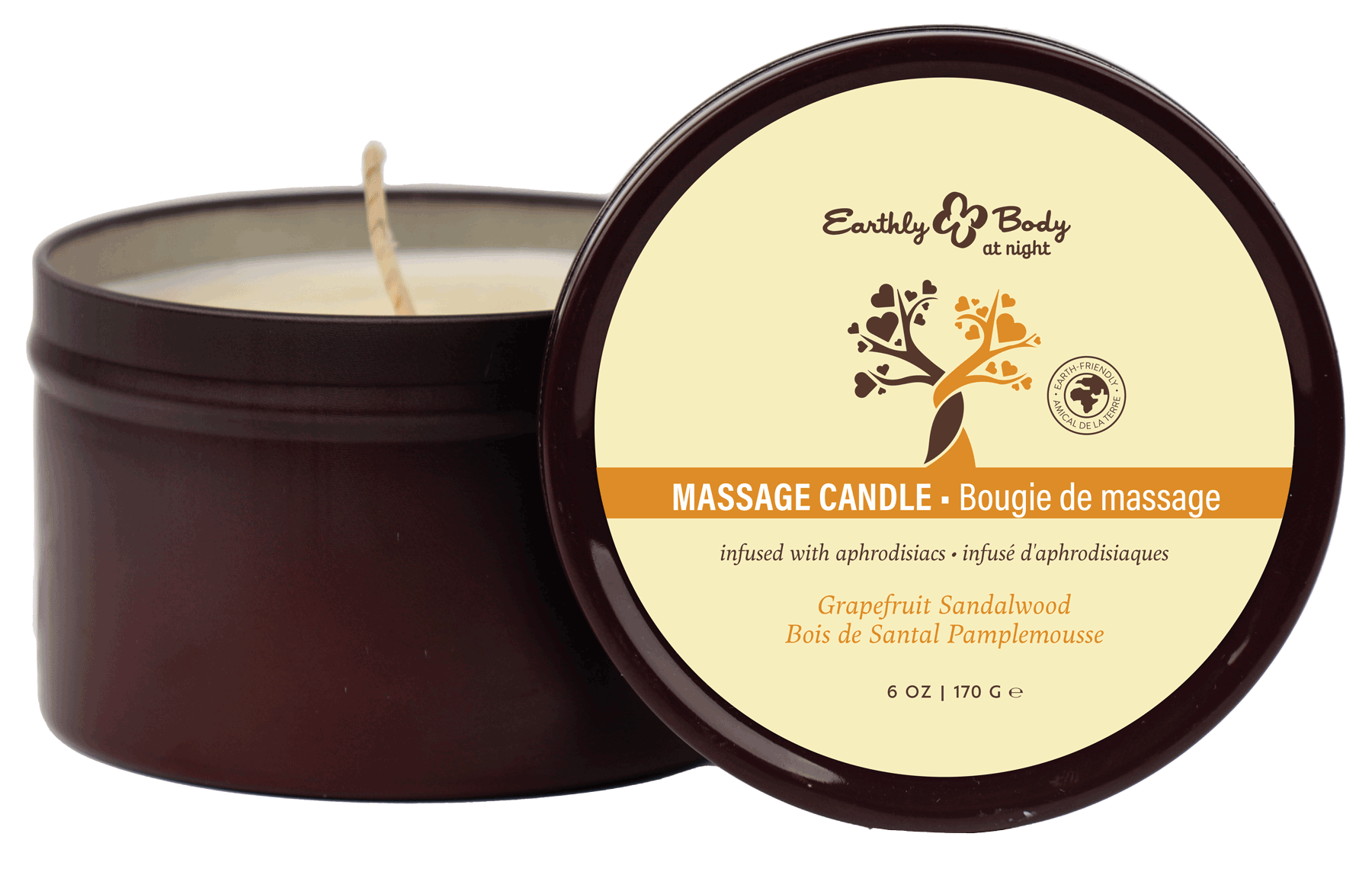 Earthly Body at Night Aphrodisiac PrePack Bath Fizzers and Candles 16pcs plus tester and candle warmer