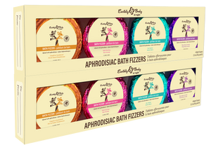 Earthly Body at Night Aphrodisiac PrePack Bath Fizzers and Candles 16pcs plus tester and candle warmer