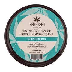 Hemp Seed 3-in-1 Massage Candle Body Surfing 6oz
