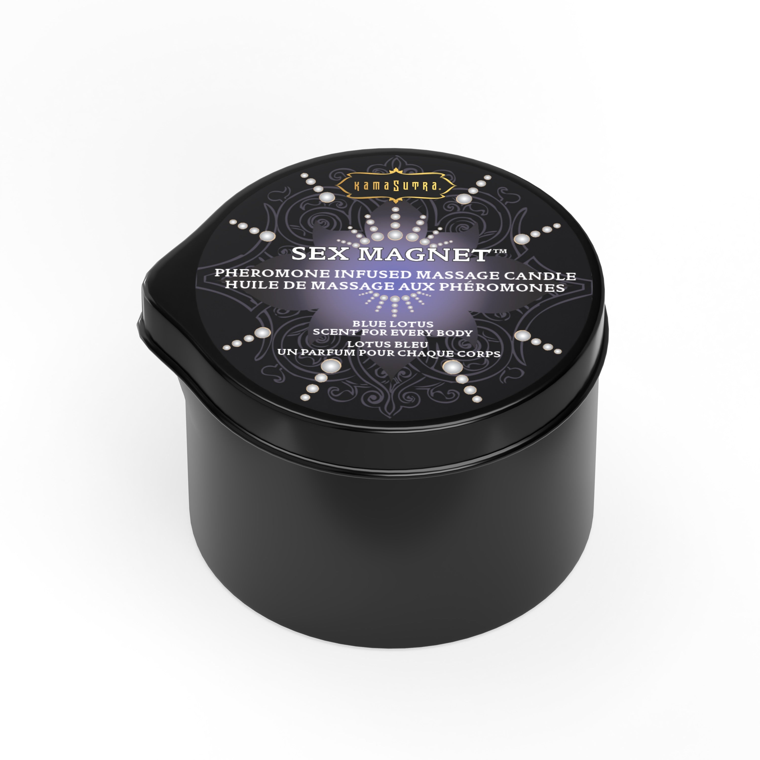 Sex Magnet Pheromone - Blue Lotus Massage Candle (with pour spout)   2 oz/59 g