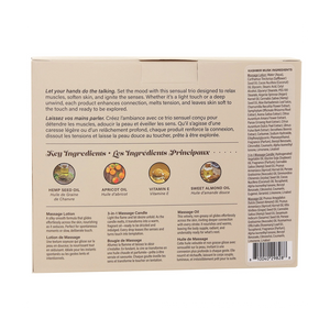 Hemp Seed Tranquility Massage Trio Gift Set - Kashmir Musk