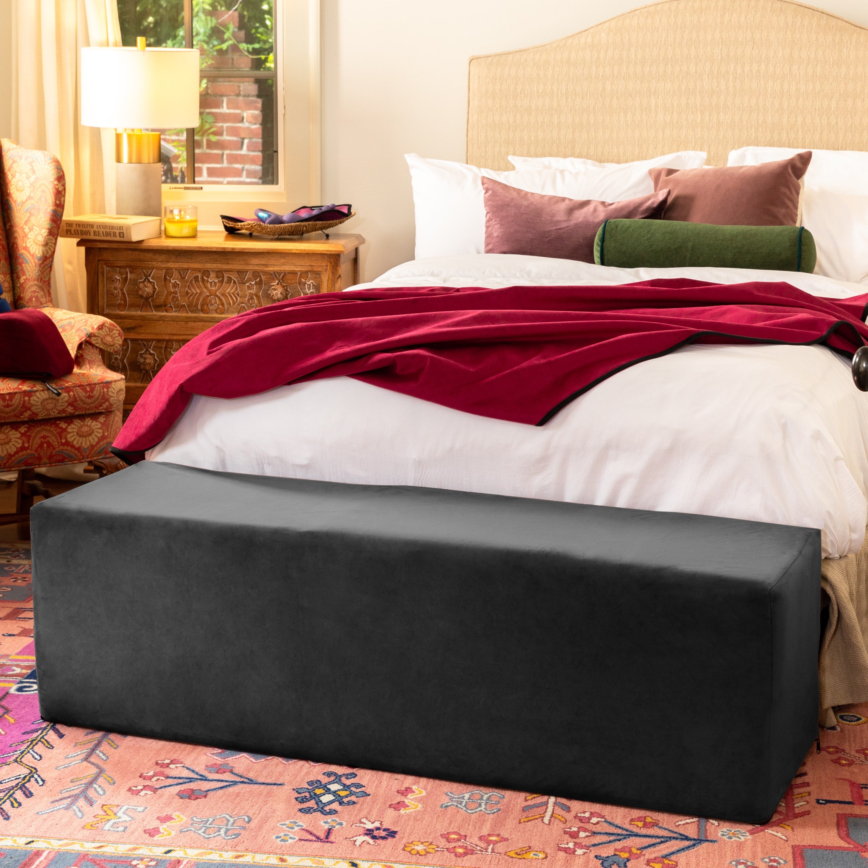 Aria Flip Chaise 18" Black