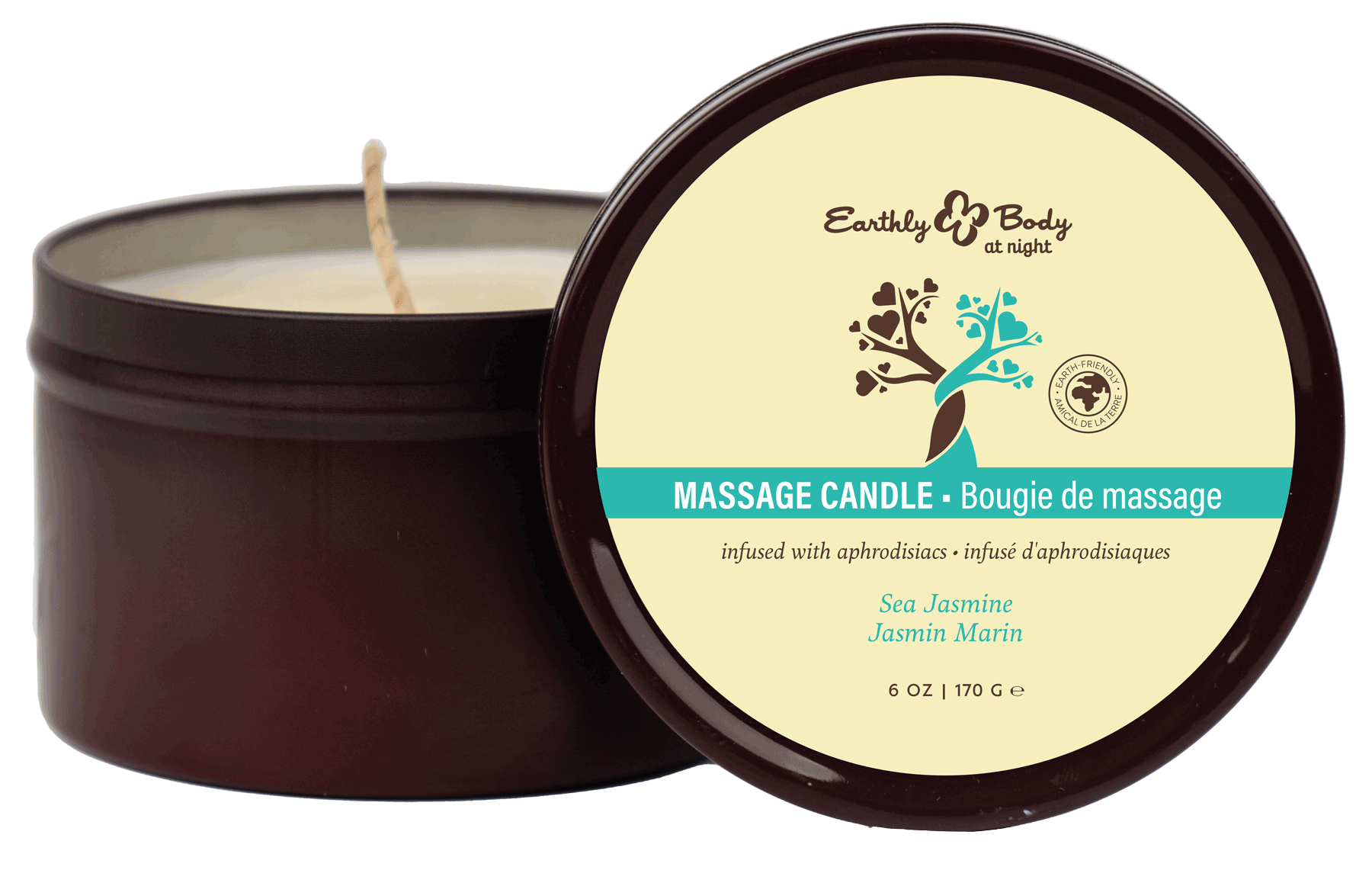 Earthly Body at Night Candle Aphrodisiac Collection Sea Jasmine 6oz