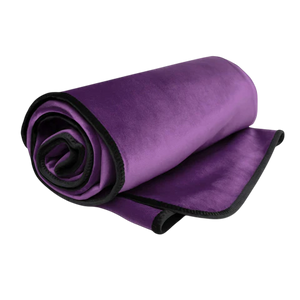 Fascinator Lush Throw  Purple Microvelvet - King Size