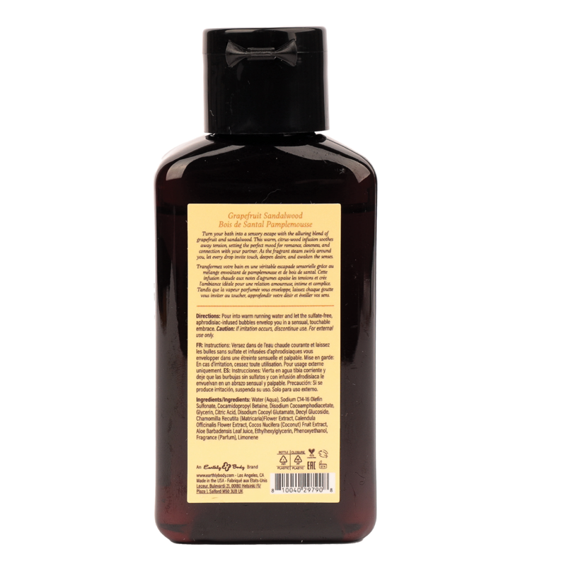 Hemp Seed at Night Bubble Bath Aphrodisiac Collection Grapefruit Sandalwood 2oz / 60ml